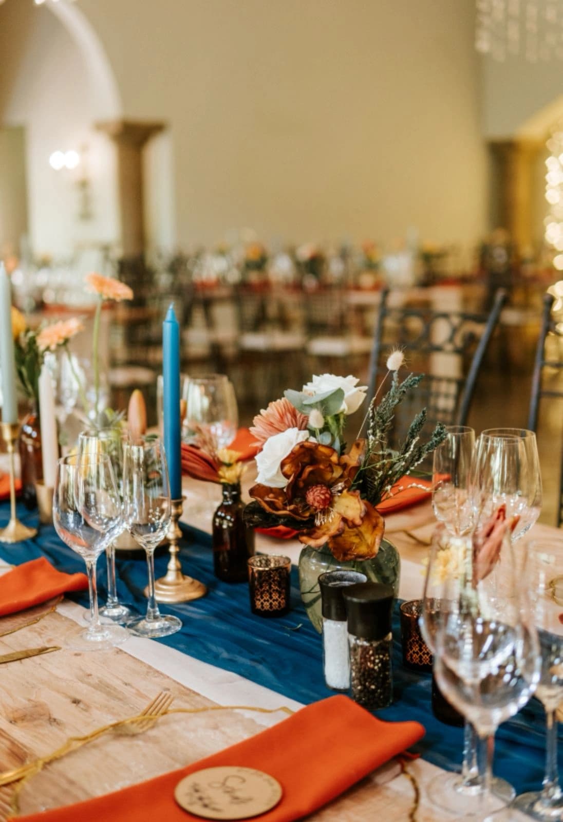 Garden ceremony decor at Green Leaves