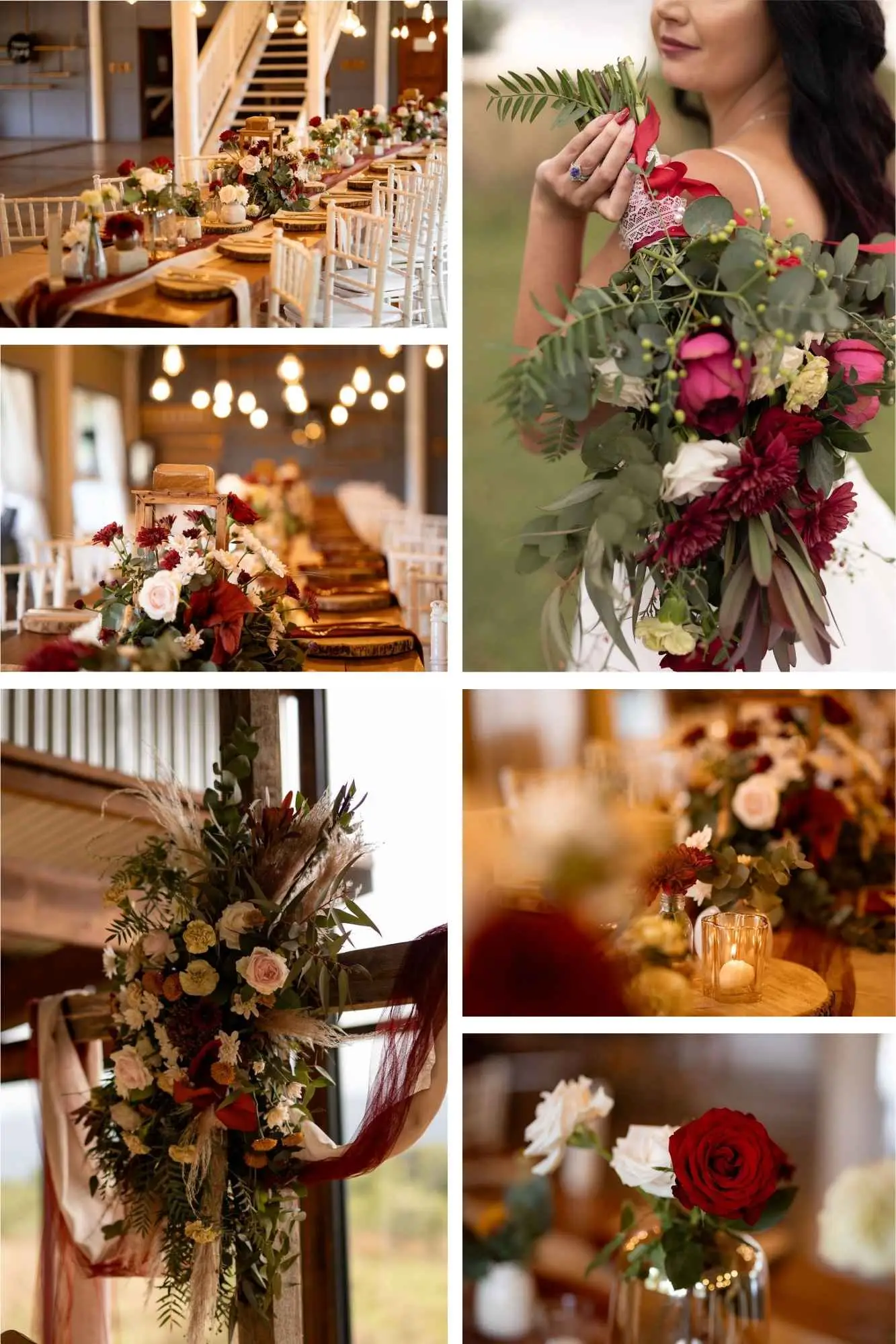 Burgundy and evergreen wedding inspiration — Stable View Gauteng