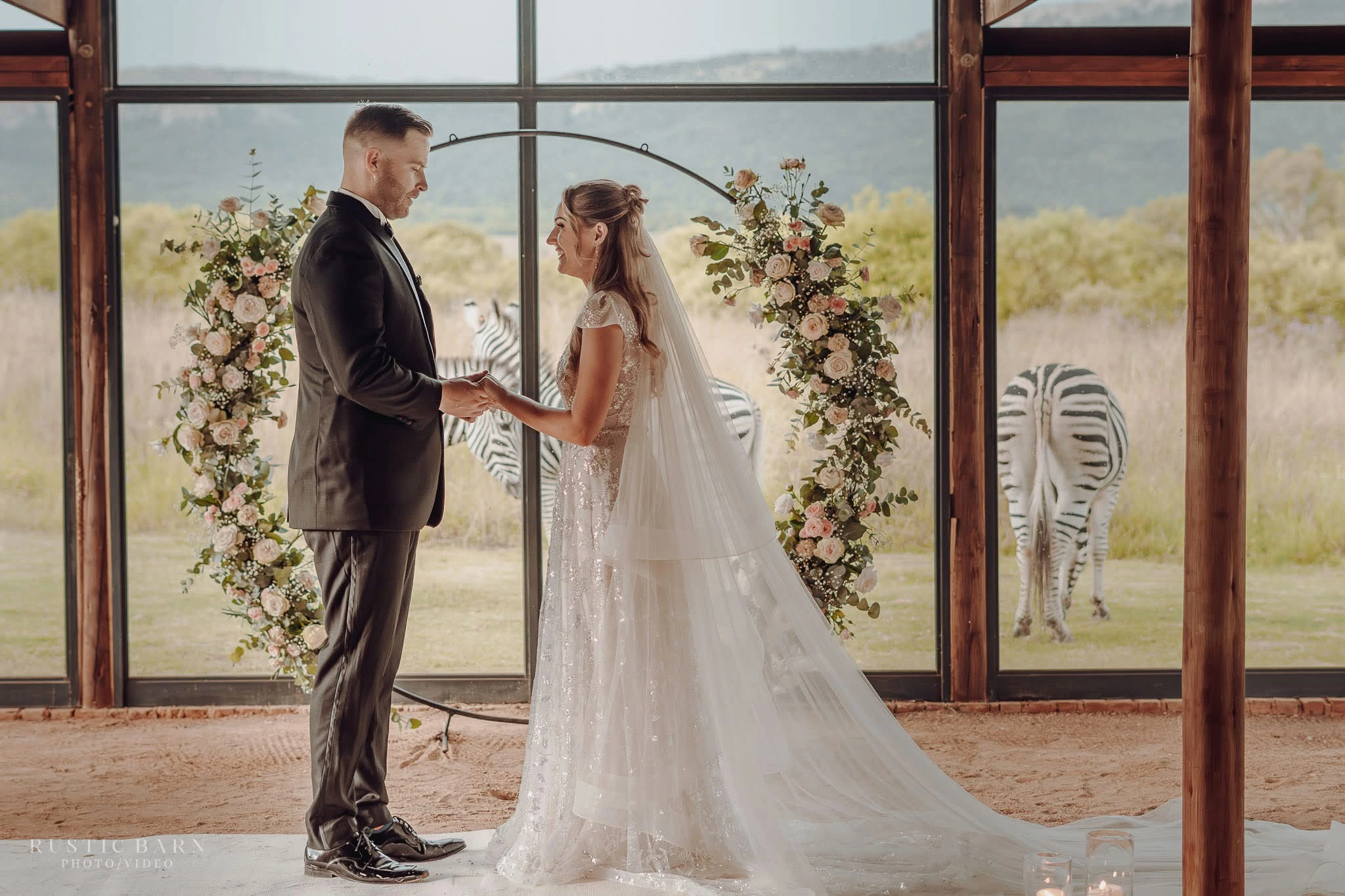 Wedding flowers at Stable View venue
