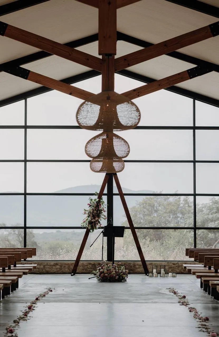 Ceremony decor at The Barn at Redstone