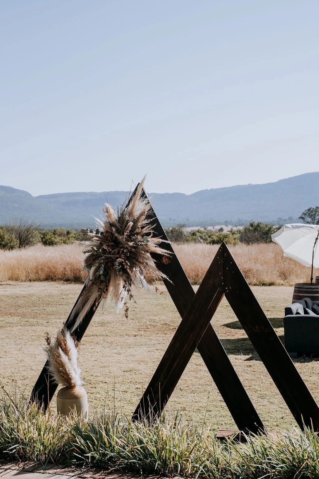 Reception table styling Boer Soek n Vrou wedding Hada Events