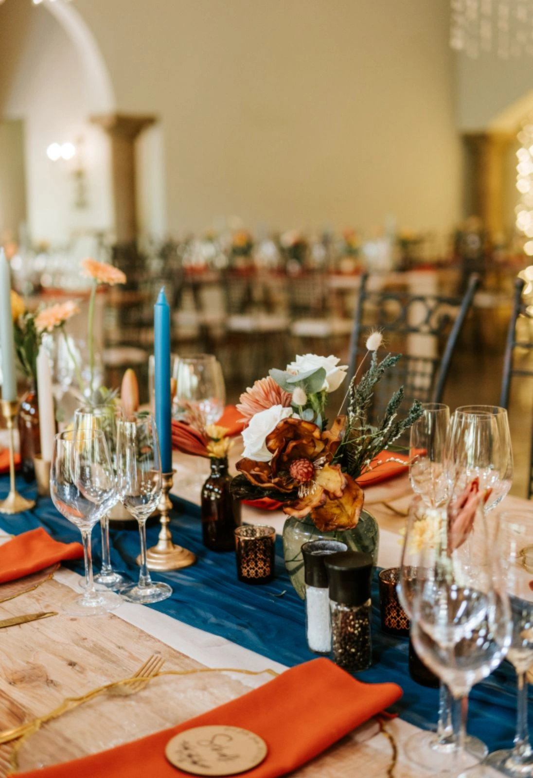 Garden ceremony decor at Green Leaves