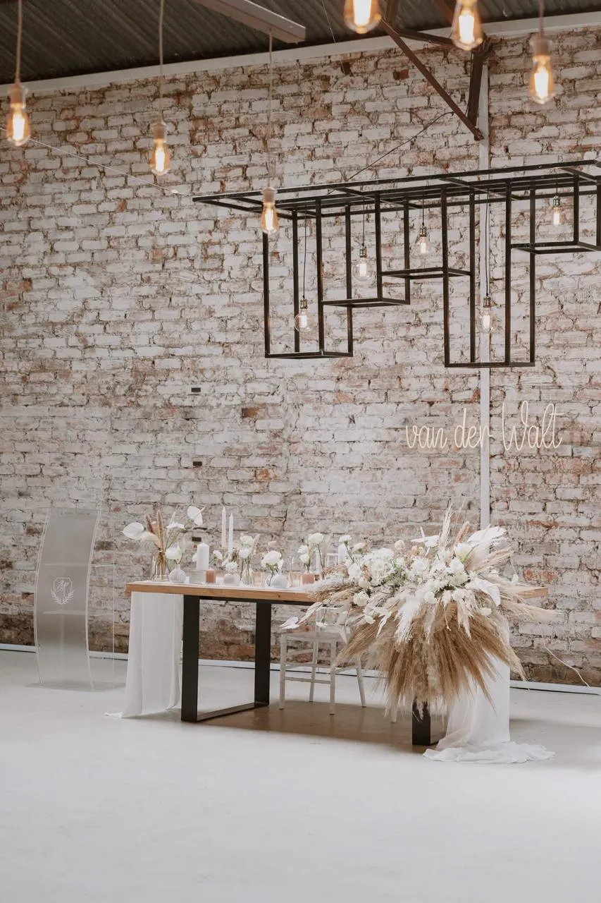 Reception styling at The Barn at Redstone